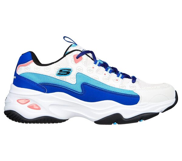 博客來-Skechers D Lites 4.0 Pokemon [802002WBL] 男休閒鞋寶可夢甲賀忍蛙白藍