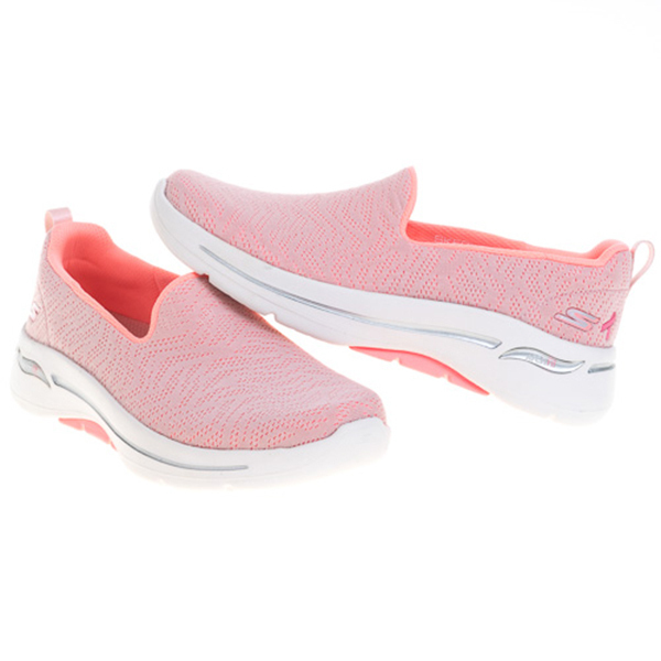 Skechers Go Walk Arch Fit Bca [896263WLTPK] 女 健走鞋 休閒 寬楦 緩震 粉