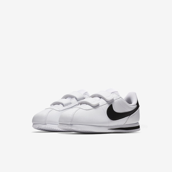 Nike Cortez Basic Sl (psv) [904767-102] 中童鞋 運動 休閒 基本 慢跑 白 黑