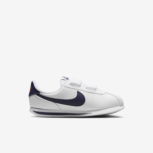 Nike Cortez Basic SL PSV [904767-106] 中童 休閒鞋 經典 阿甘鞋 魔鬼氈 白 深藍