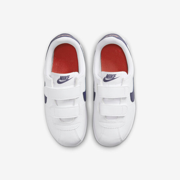 Nike Cortez Basic SL PSV [904767-106] 中童 休閒鞋 經典 阿甘鞋 魔鬼氈 白 深藍