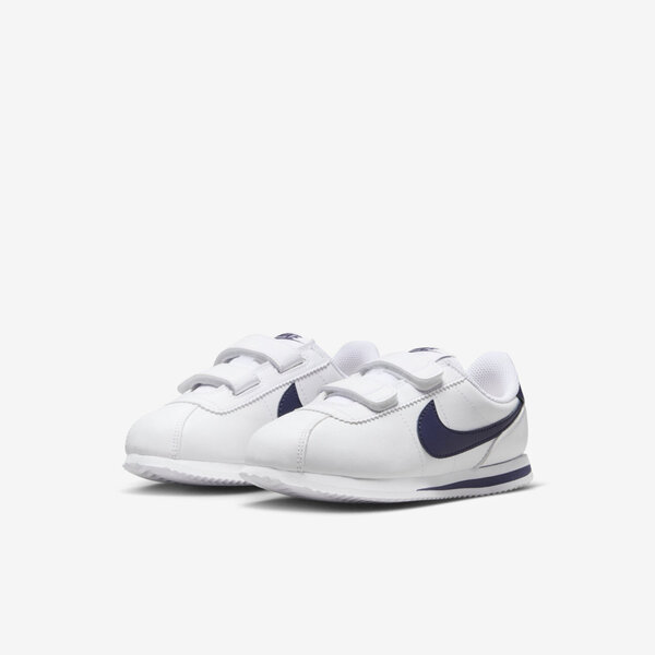 Nike Cortez Basic SL PSV [904767-106] 中童 休閒鞋 經典 阿甘鞋 魔鬼氈 白 深藍