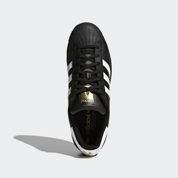 Adidas men's superstar shop foundation shoes  black/white