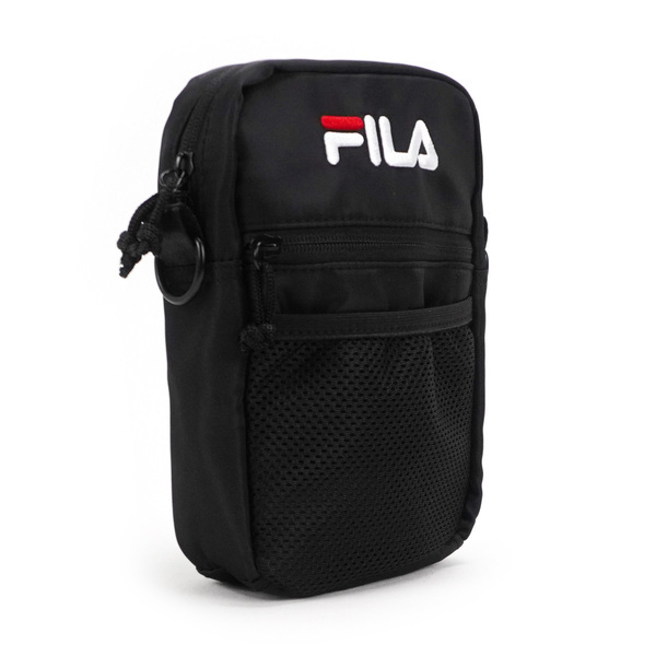 Fila Bag [BMV-7009-BK] 側背包 斜背包 隨身包 網袋夾層 潮流 休閒 方包 黑