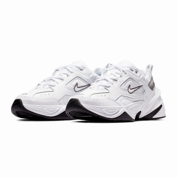 Nike W M2K Tekno [BQ3378-100] 女 休閒鞋 老爹鞋 運動 復古 皮革 厚底 白銀