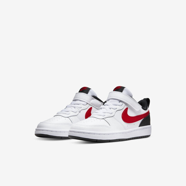 Nike Court Borough Low 2 PSV [BQ5451-110] 中童 休閒鞋 運動 皮革 穿搭 白紅