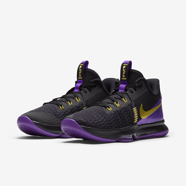 博客來-Nike Lebron Witness 5 Ep [CQ9381-001] 男鞋運動籃球支撐穩定抓地力黑金27cm 黑/金