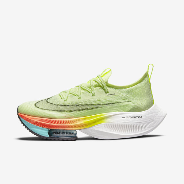 Nike Wmns Air Zoom Alphafly Next% [CZ1514-700] 女 慢跑鞋 氣墊 淺黃 23.5cm 螢黃/黑