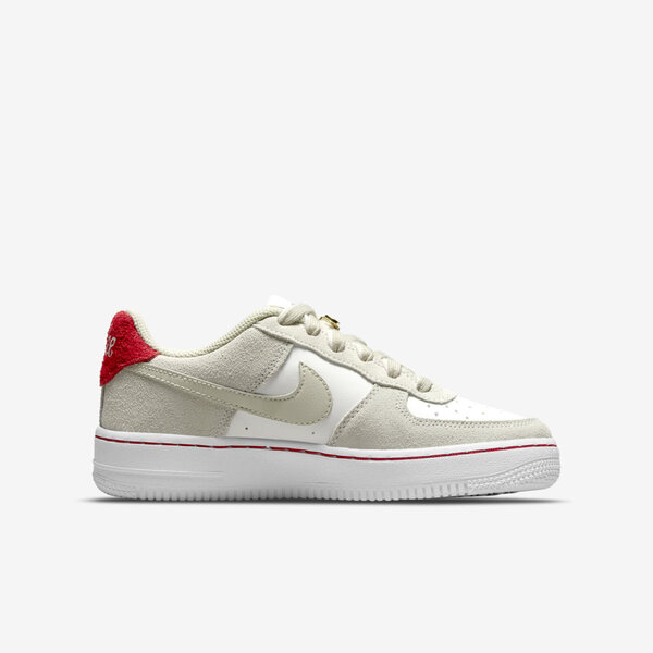 Nike Air Force1 LV8 S50 GS [DB1561-100] Kids Shoes Light  Stone/Black-Sail-Red | eBay