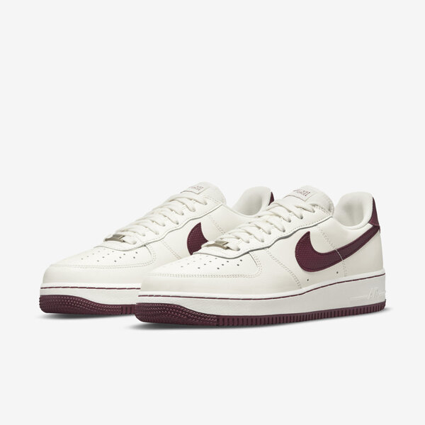 Nike Air Force 1 07 CRAFT [DB4455-100] 男 休閒鞋 運動 經典 皮革 米白 酒紅