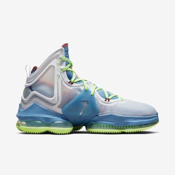Nike LeBron 19 XIX EP [DC9341-400] 男 籃球鞋 運動 詹姆斯 氣墊 穩固 包覆 藍綠 28cm 藍/灰