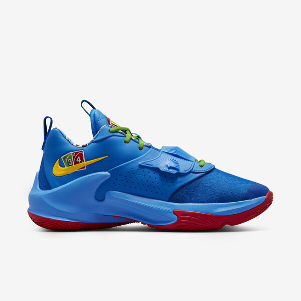 Nike Zoom Freak 3 NRG EP [DC9363-400] 男 籃球鞋 UNO 聯名款 字母哥 藍黃