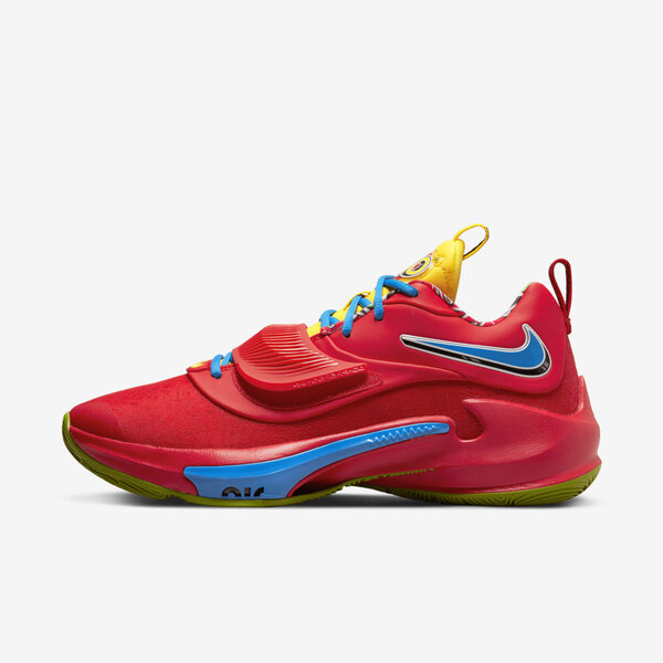 Nike Zoom Freak 3 NRG EP [DC9363-600] 男 籃球鞋 UNO 聯名款 字母哥 紅藍