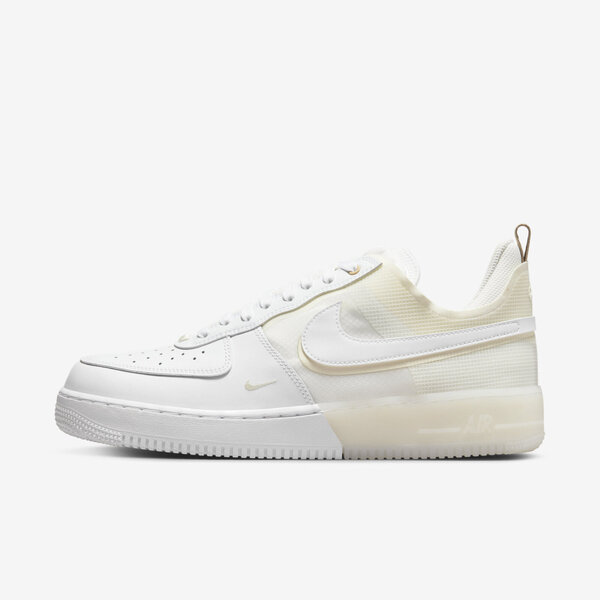 Nike Air Force 1 React [DH7615-100] 男女 休閒鞋 運動 經典 解構 低筒 白 奶油