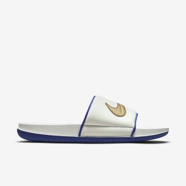 Nike Offcourt Slide [DH8081-100] 男鞋 拖鞋 運動 休閒 舒適 避震 穿搭 白金 藍