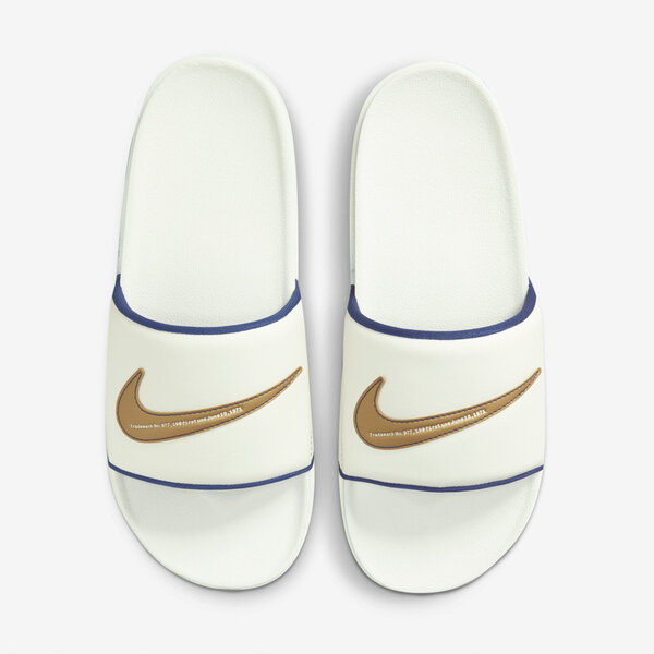 Nike Offcourt Slide [DH8081-100] 男鞋 拖鞋 運動 休閒 舒適 避震 穿搭 白金 藍