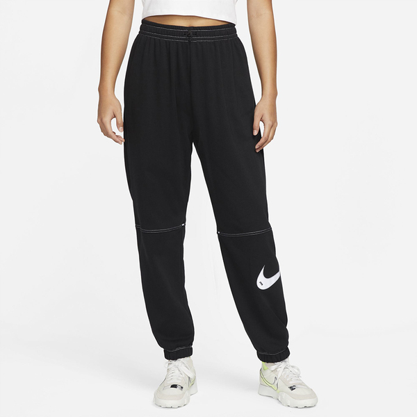 博客來-Nike W NSW SWSH FLC HR JOGGER [DM6206-010] 女長褲休閒縮口