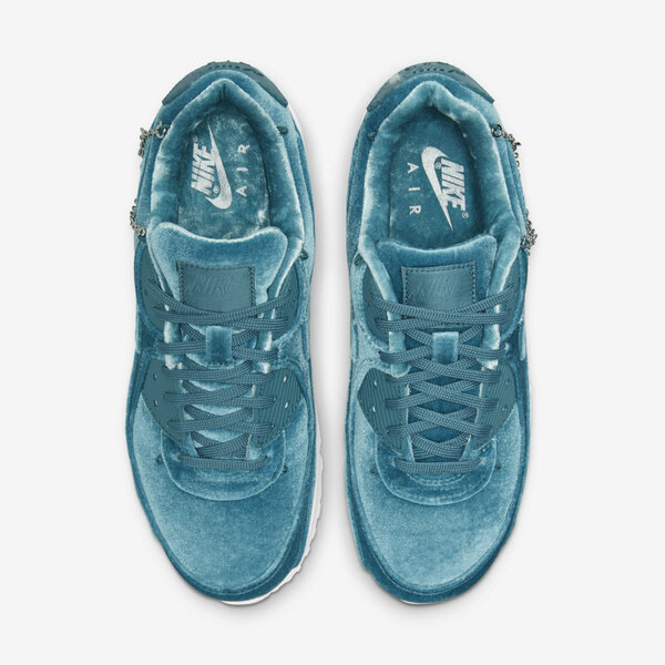 博客來-Nike W Air Max 90 PRM [DO2194-001] 女休閒鞋經典復古絲絨鍊子