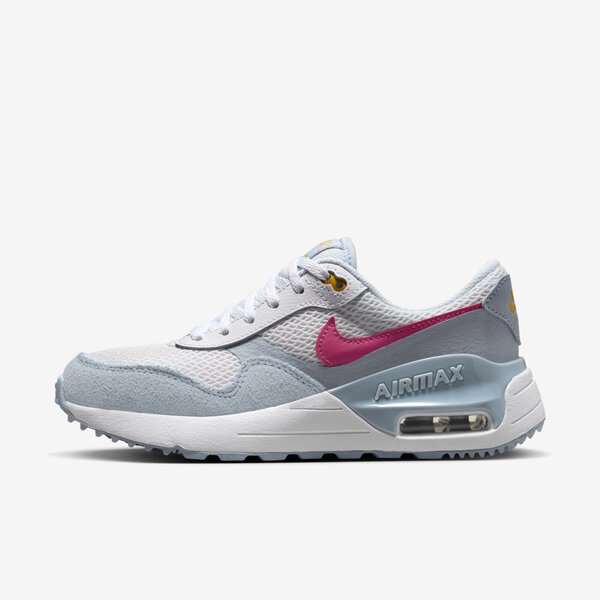 Nike Air Max Systm GS [DQ0284-113] 大童 休閒鞋 運動 復古 氣墊 緩震 麂皮 白藍粉