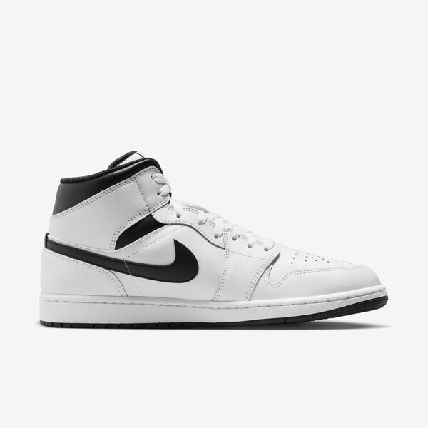 Nike Air Jordan 1 Mid Shoes White Black DQ8426-132 Men's
