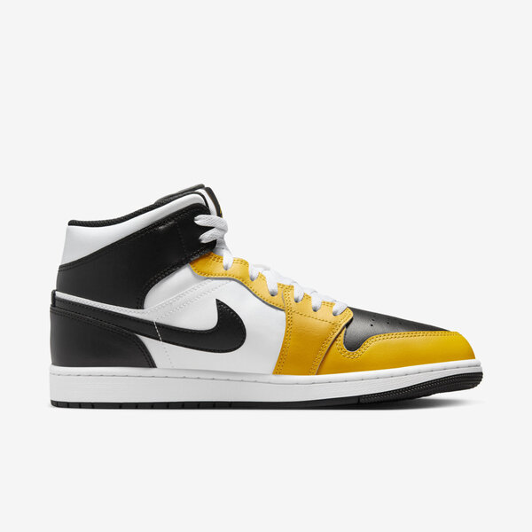 Nike Air Jordan 1 Mid [DQ8426-701] 男 休閒鞋 運動 喬丹 中筒 AJ1 皮革 黃黑白