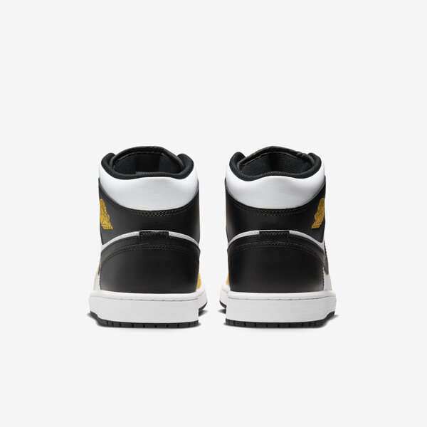 Nike Air Jordan 1 Mid [DQ8426-701] 男 休閒鞋 運動 喬丹 中筒 AJ1 皮革 黃黑白