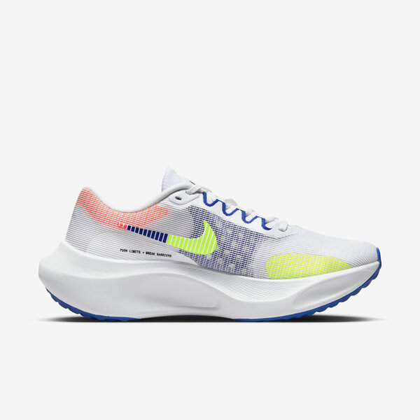 Nike Zoom Fly 5 PRM [DX1599-100] 男 慢跑鞋 運動 訓練 路跑 透氣 緩震 舒適 白藍