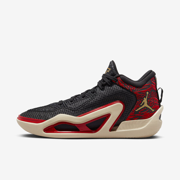 US 14 Air Jordan 37 Mens Black Ivory Gum Red Tatum PE Tattoo