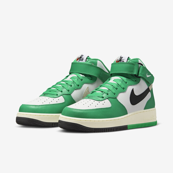 Nike Air Force 1 Mid ''07 Lv8 [DZ2554-100] 男 休閒鞋 運動 中筒 AF1 白綠