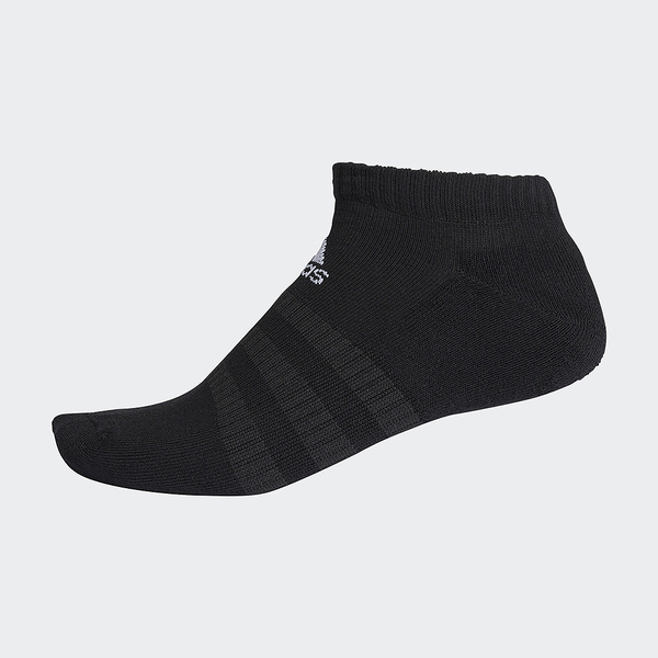 Adidas Cush Low 1PP [DZ9389] 男女 踝襪 運動 休閒 支撐 棉質 舒適 包覆 簡約 黑