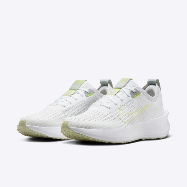 Nike W Interact Run [FD2292-103] 女 慢跑鞋 運動 透氣 回彈 緩震 舒適 白 萊姆綠