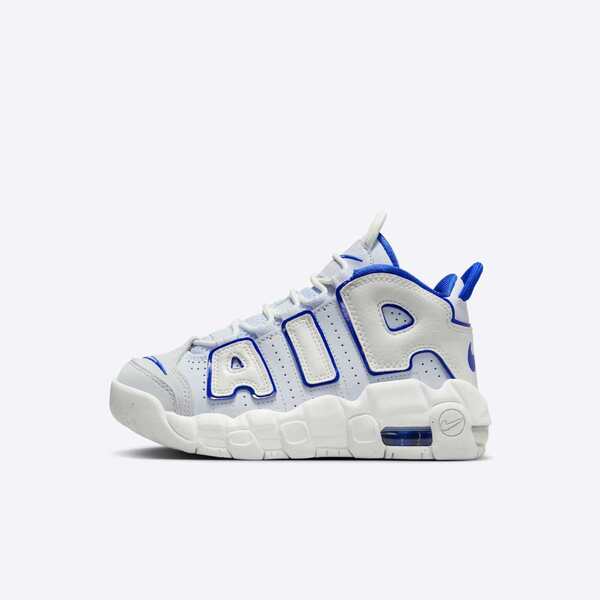 Nike Air More Uptempo PS [FN4858-100] 中童 休閒鞋 運動 大AIR 氣墊 白藍