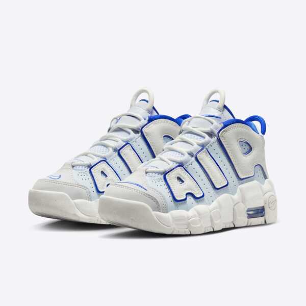 Nike Air More Uptempo PS [FN4858-100] 中童 休閒鞋 運動 大AIR 氣墊 白藍