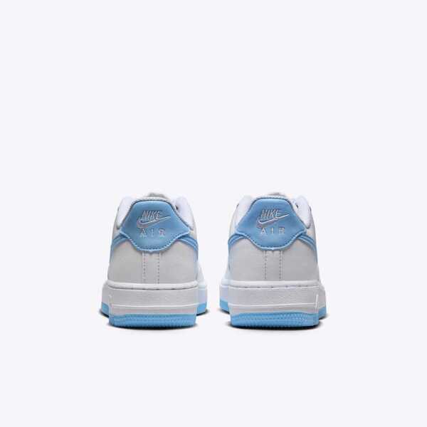 Nike Air Force 1 Lv8 [FV5948-107] 大童 休閒鞋 運動 經典 AF1 低筒 白 水藍