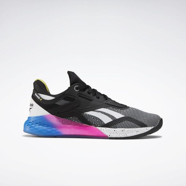 Reebok Nano X [FW8208] 女 多功能 訓練鞋 慢跑 運動 健身 重訓 休閒 緩震 透氣 黑藍粉