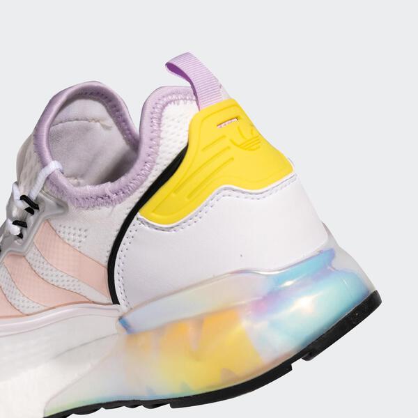 博客來-Adidas Zx 2k Boost W [FY3028] 女鞋運動休閒慢跑經典透氣潮流穿搭愛迪達白