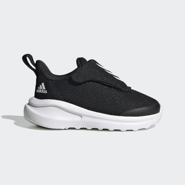 ADIDAS 慢跑鞋FORTARUN AC 黑白網布魔鬼氈小童FY3061 - PChome 24h購物