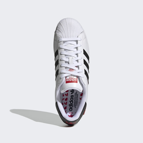 博客來-Adidas Original Superstar [FZ1807] 男女鞋運動休閒經典愛心愛迪達白黑27cm 白/黑