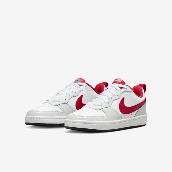 Nike Court Borough Low 2 GS [FZ5525-161] 大童 休閒鞋 運動 皮革 穿搭 白 紅