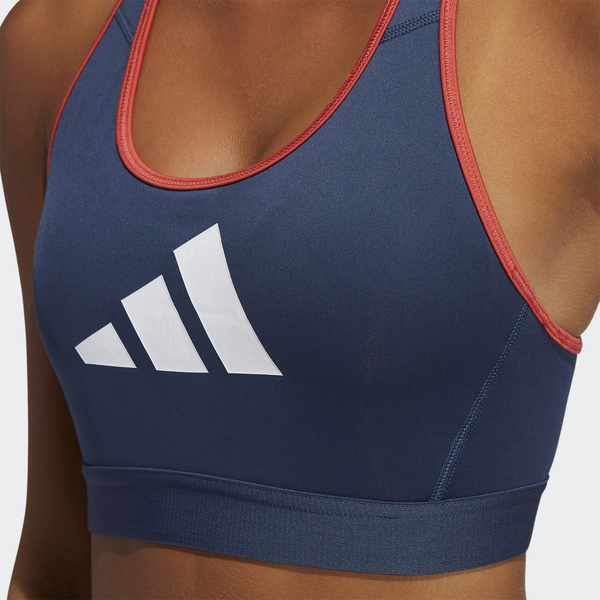 Adidas Drst 3 Bar Bra [GM6180] 女 運動內衣 訓練 健身 重訓 亞洲版 中度支撐 藍橘