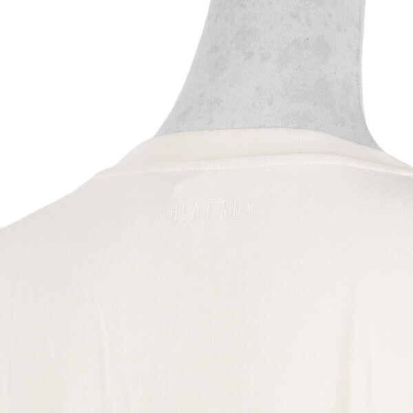 Adidas TRN T HEAT.RDY [GR8223] 女 短袖 上衣 透氣 反光細條 短版 愛迪達 米白