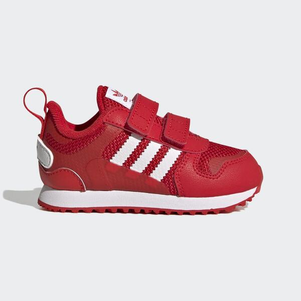 Adidas ZX 700 HD CF I [GV8872] 小童 休閒鞋 運動 經典 復古 舒適 魔鬼氈 穿搭 紅白