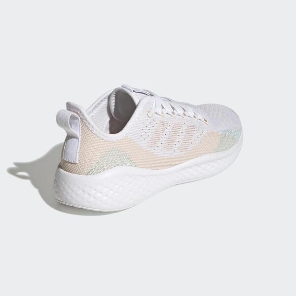 Adidas Fluidflow 2.0 [GW4015] 女 慢跑鞋 運動 休閒 輕量 支撐 緩衝 愛迪達 白 粉橘