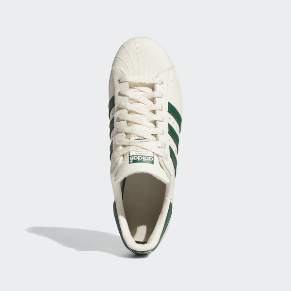 Adidas Superstar 82 [GW6011] 休閒鞋 經典 復古 ORIGINALS 貝殼頭 穿搭 米白 綠