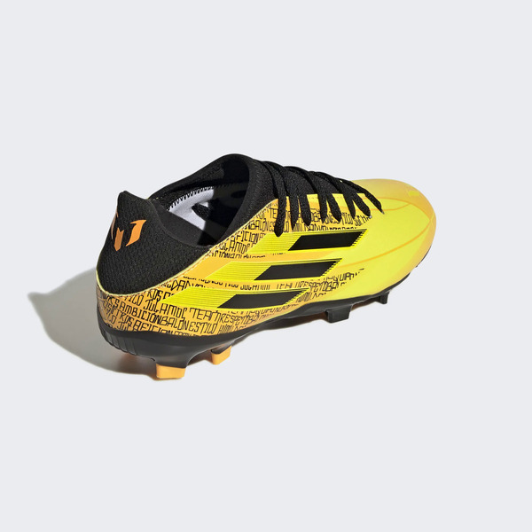 Adidas X Speedflow Messi.3 FG J [GW7420] 大童 足球鞋 運動 戶外 塑膠釘 黃黑