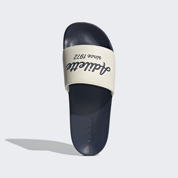 Adidas Adilette Shower [GW8748] 男女 拖鞋 運動 經典 舒適 百搭 夏日 海灘 白深藍