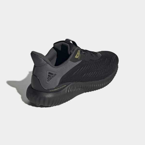 博客來-Adidas Alphabounce [GX4147] 男女慢跑鞋運動訓練緩震跑鞋透氣舒適愛迪達黑
