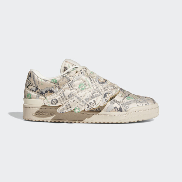 Adidas JS Forum Money Lo [GX6393] 男 休閒鞋 聯名款 翅膀 經典 低筒 街頭 穿搭 米 27.5cm 米/米