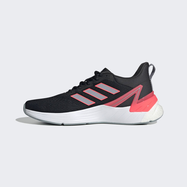 Adidas Response Super 2.0 [GX8265] 男 慢跑鞋 運動 路跑 透氣 避震 黑 螢光紅