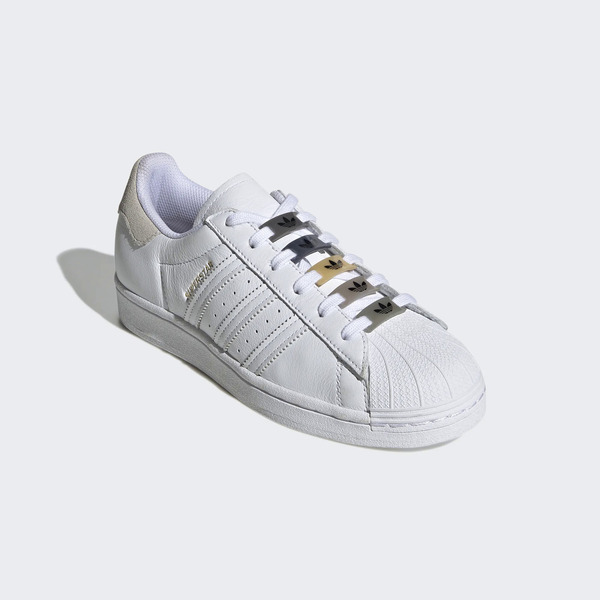 Adidas Superstar W [GZ0866] 女 休閒鞋 經典 Originals 鞋帶飾扣 皮革 穿搭 白